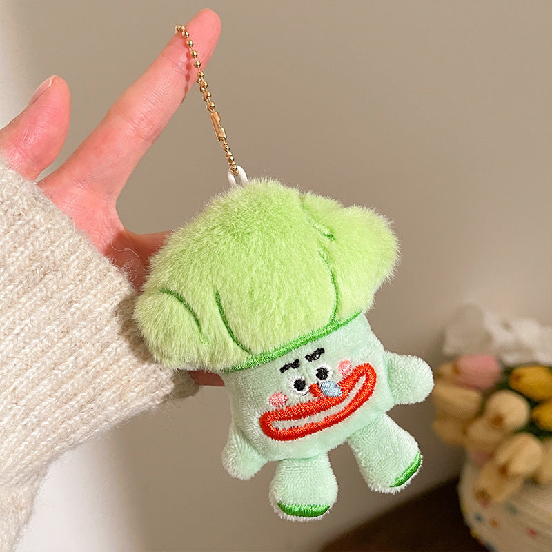 Wholesale Creative Food Plush Doll Pendant Girl Backpack Pendant Keychain Pendant Doll Small Gift Event Stall